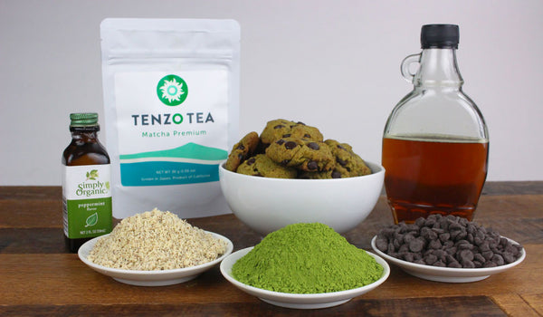 Healthy Matcha Mint Chocolate Chip Cookie Ingredients