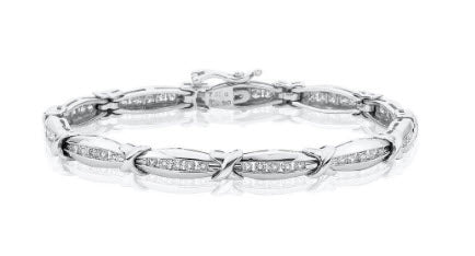 10K WHITE GOLD 2 CT. CLASSIC DIAMOND TENNIS BRACELET - From Katarina