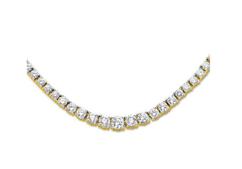 8 Ct. Diamond Graduated Tennis - Riviera- Necklace 