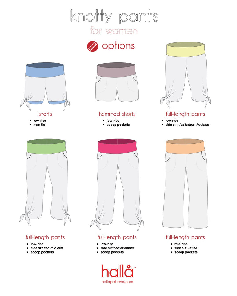 knotty pants for women – Hallå Patterns