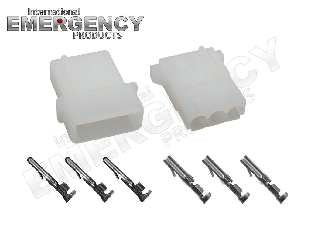 3-Pin Connector Sets for Strobe AMP Power Supplies, Bulbs ... whelen strobe wiring diagram 