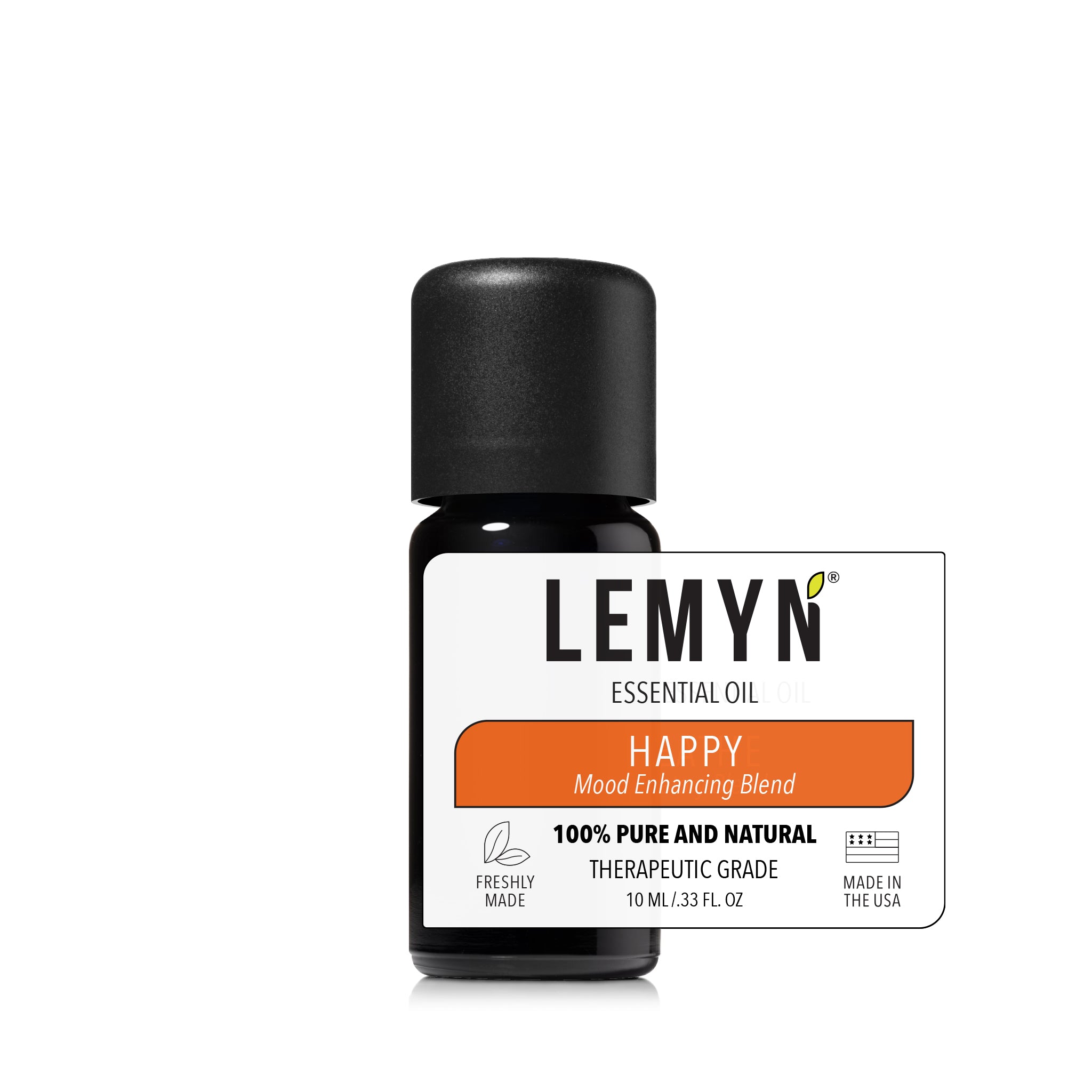 Happy - Uplift Essence Organic Essential Oil Blend Undiluted 100% Pure for Diffuser
