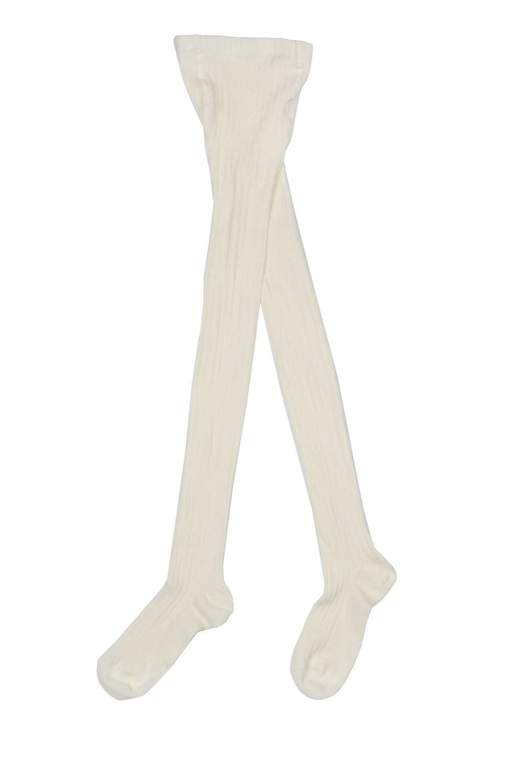 Ribbed Cotton Tights - White – The Piccolina Shop