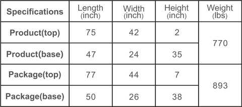 Elementi Himalaya Bar Table