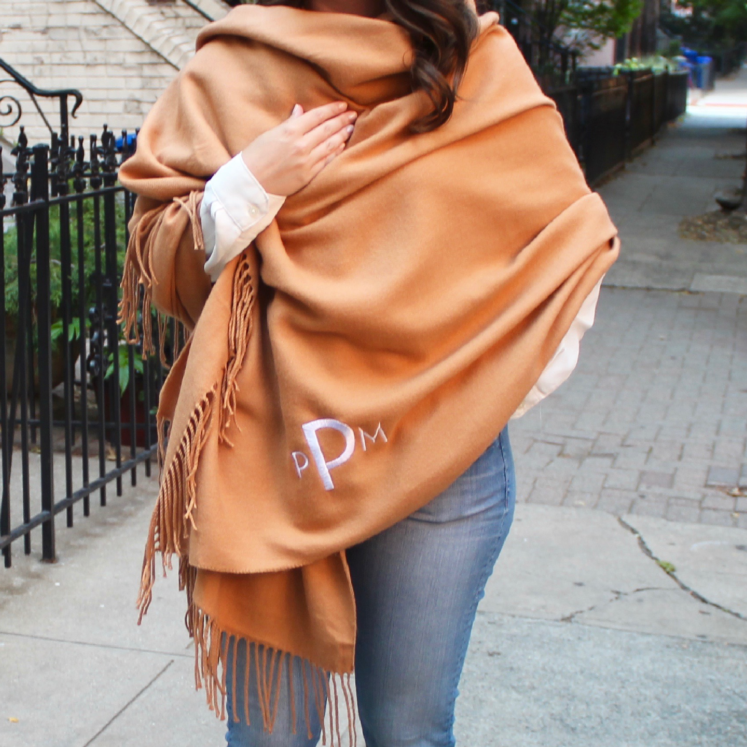 gold blanket scarf