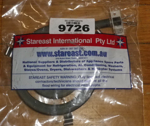 Westinghouse 145mm Wire In Hotplate Part No 9726se