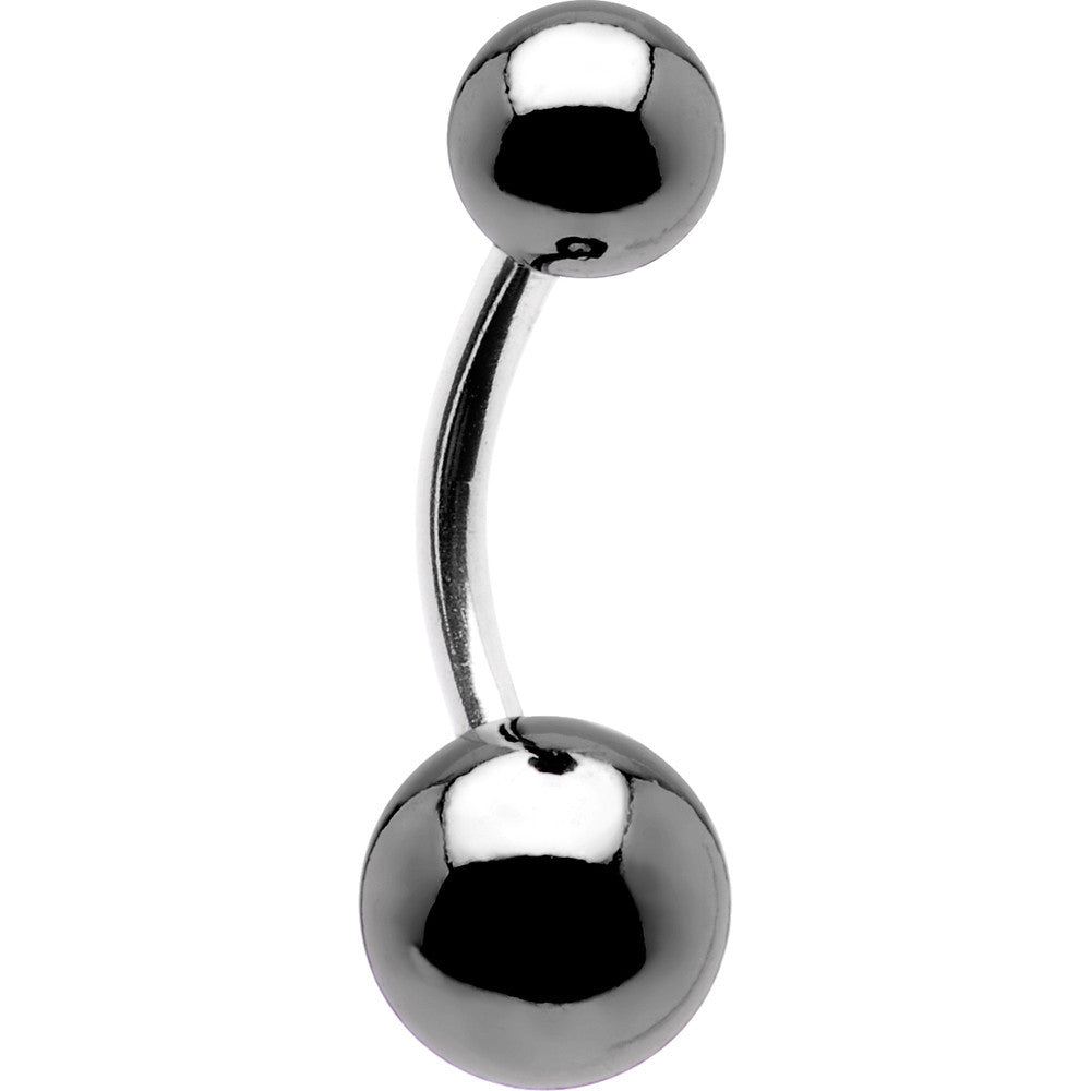 316l Surgical Steel Hematite Belly Ring 