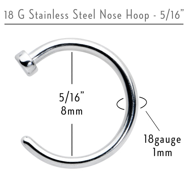 Body Candy Nose Hoops Available In 14k Gold And Sterling Silver 18