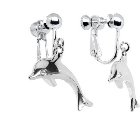 Dolphin Clip on Earrings – BodyCandy