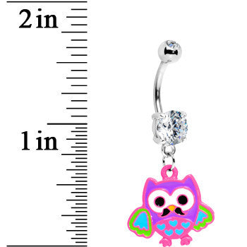 Licensed Hello Kitty Cat Yellow Gem Red Anodized Titanium Belly Ring