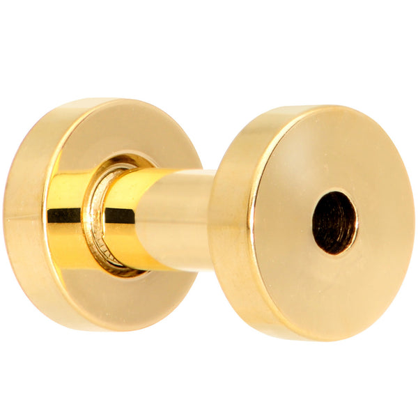 8 Gauge Gold Plated Screw Fit Tunnel Set – BodyCandy