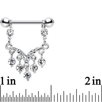 Clear Gem Victorian Vision Dangle Nipple Ring Set – BodyCandy