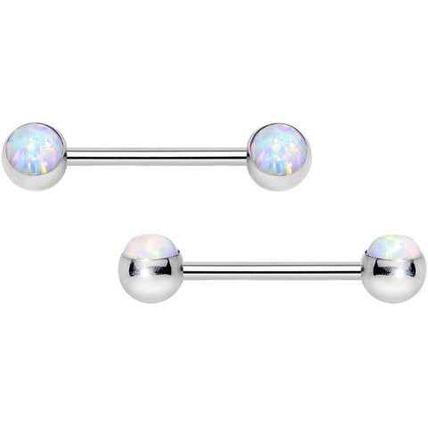 14 Gauge 1/2 Clear CZ Gem Threadless Barbell Nipple Ring Set – BodyCandy