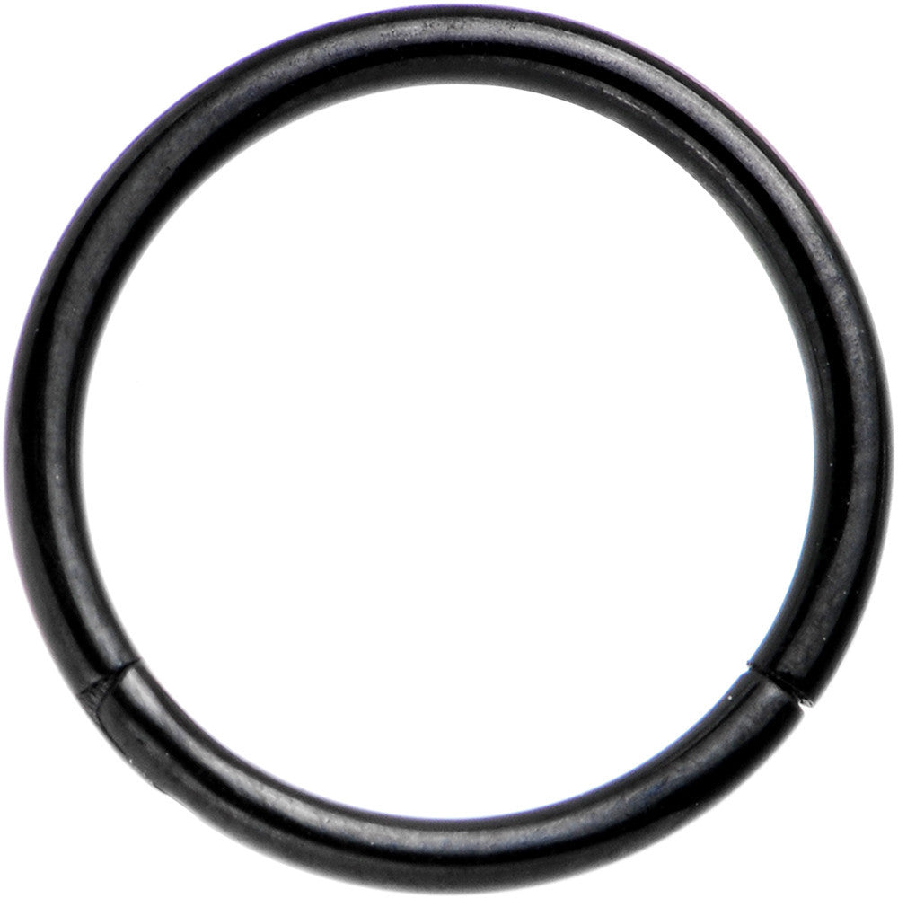 16 Gauge Black Ring 5/16 Segment Hinged PVD