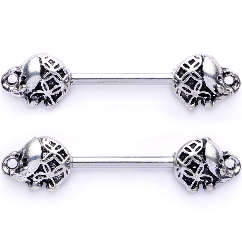 Skeleton Hands Fangs Nipple Ring Stainless Steel Jewellery Body Bar  Piercing UK