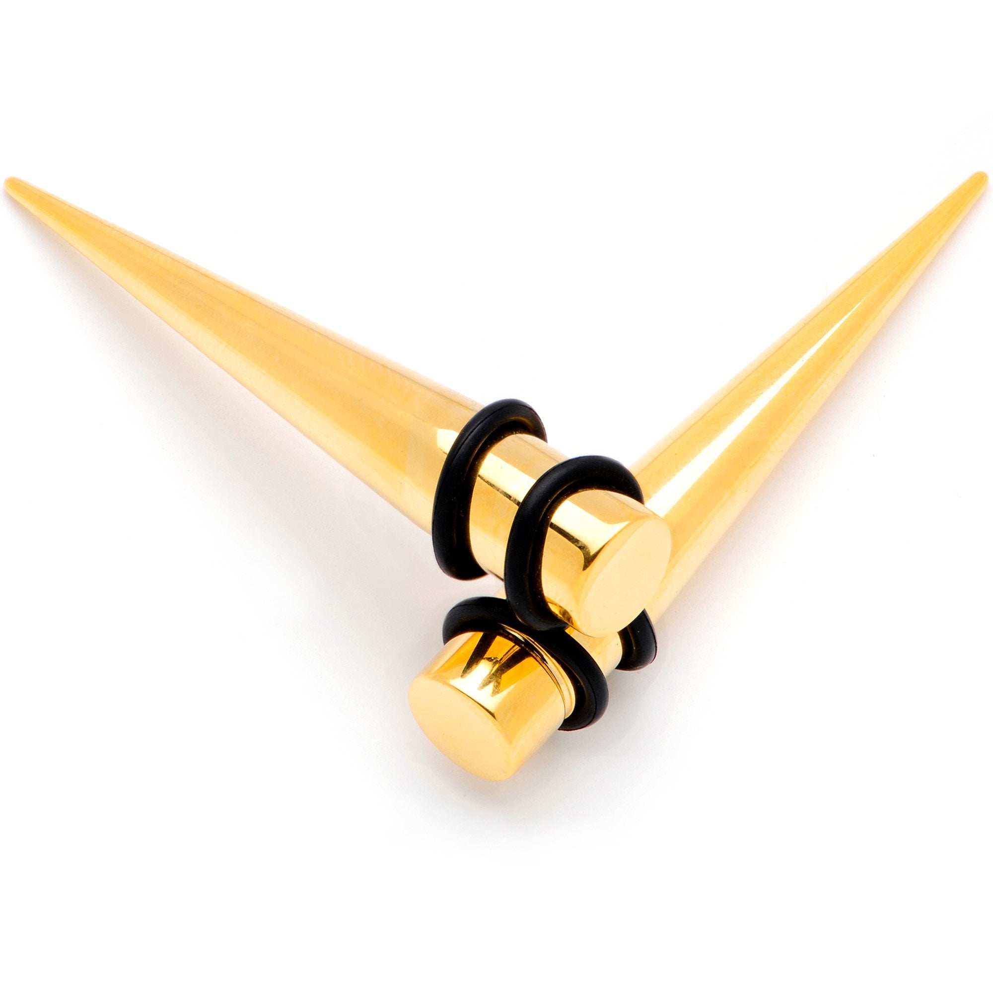 Image of Gold Tone Anodized Straight Taper Set (many sizes available)