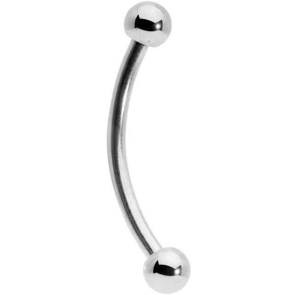 16 Gauge 1/2 Stainless Steel Curved Barbell – BodyCandy