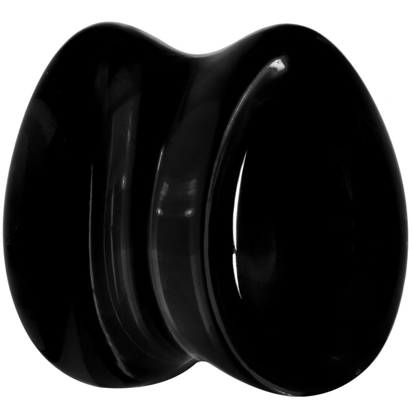 Solid Black Glass Teardrop Plug Set – BodyCandy