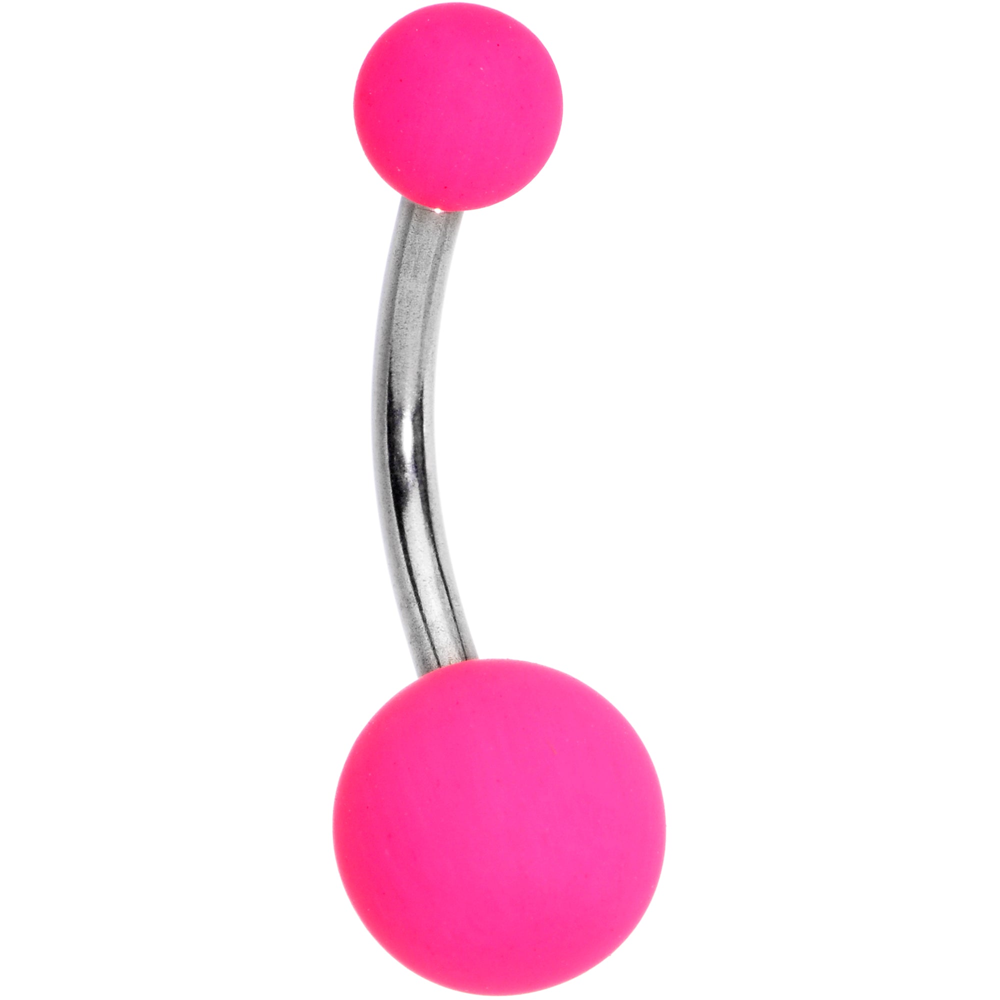 Image of Powerfully Pink Soft Finish Belly Ring