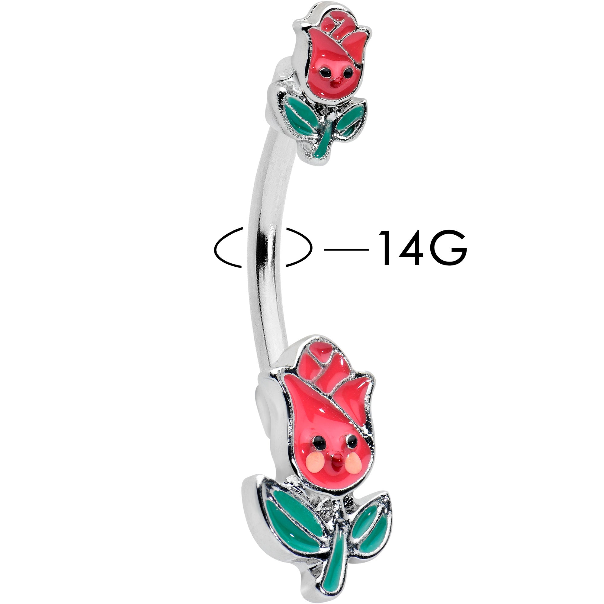 Stitch belly store button ring