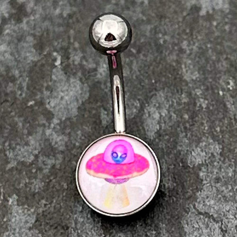 Solid Black F*ck Me Belly Ring