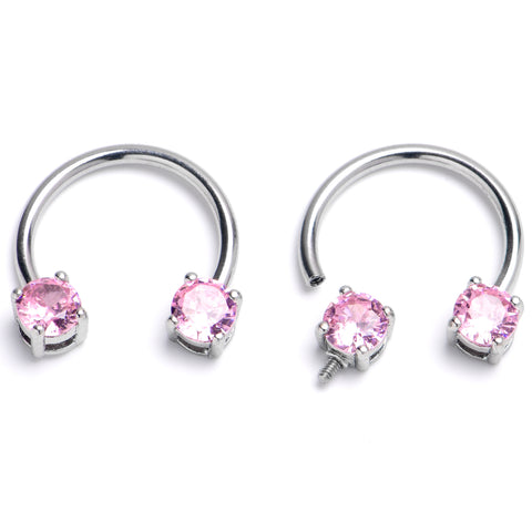 Pink CZ Gem Lacy Heart Dangle Barbell Nipple Ring Set – BodyCandy