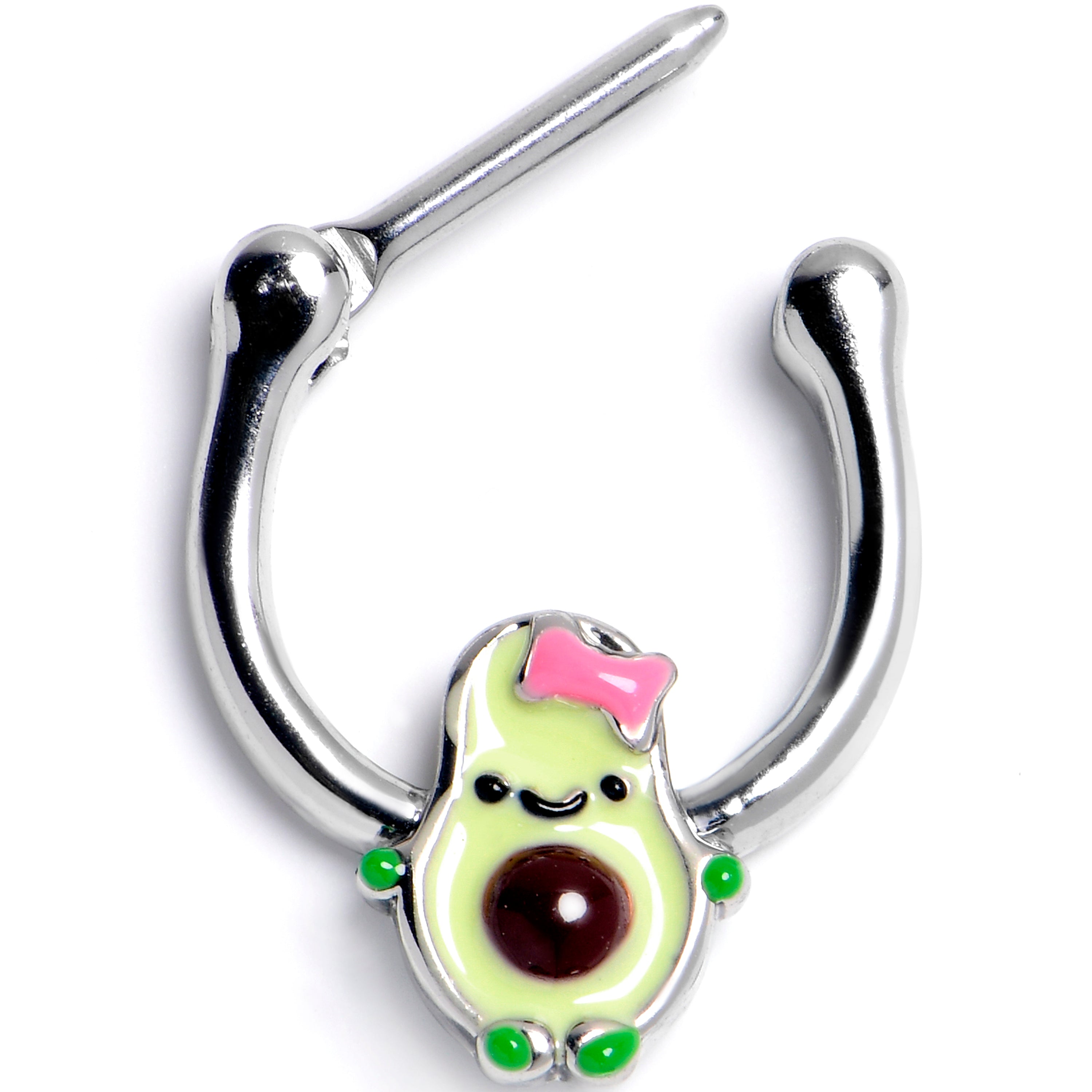 Image of 16 Gauge 5/16 Cutie Avocado Cartilage Clicker