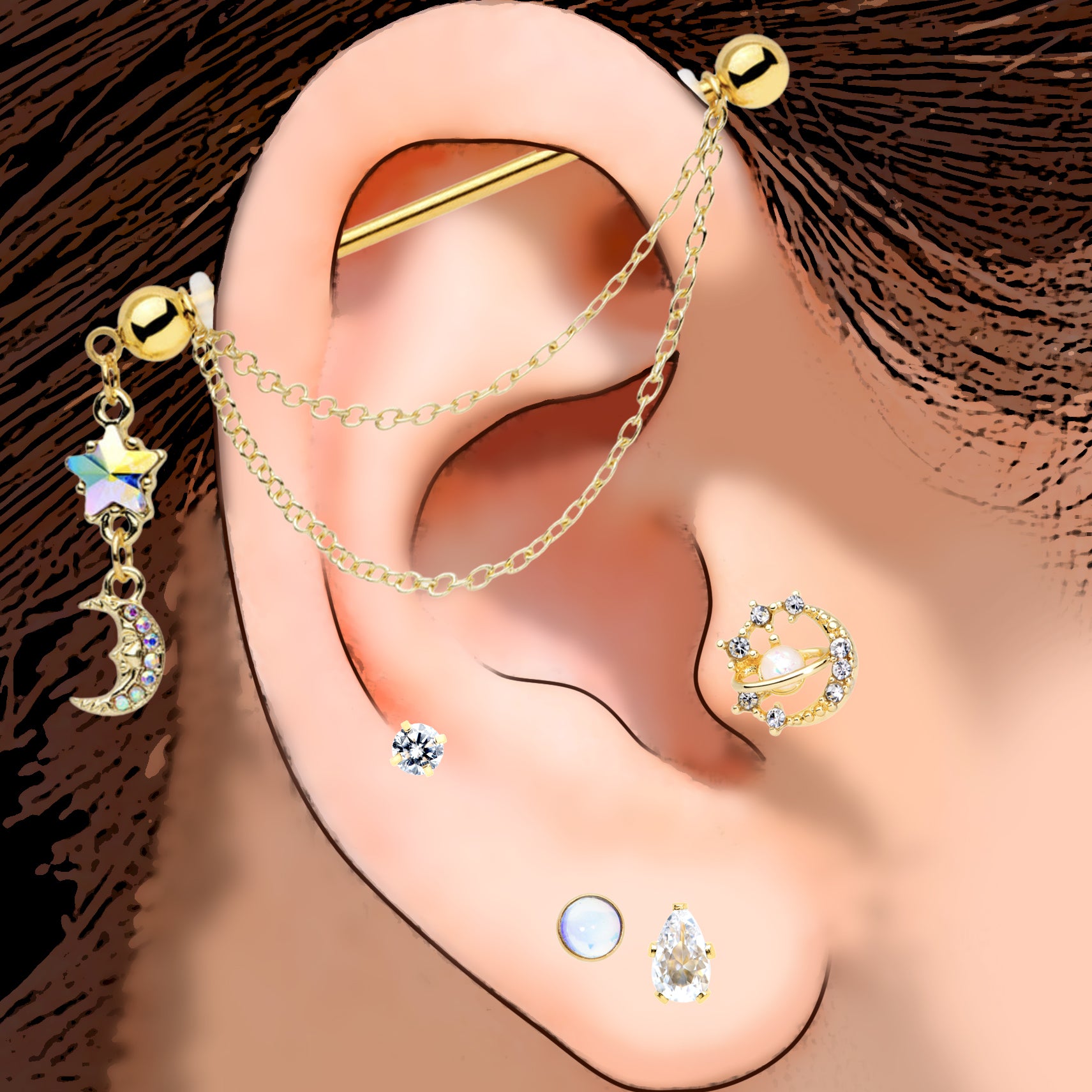 Image of Astrology Ear Curation