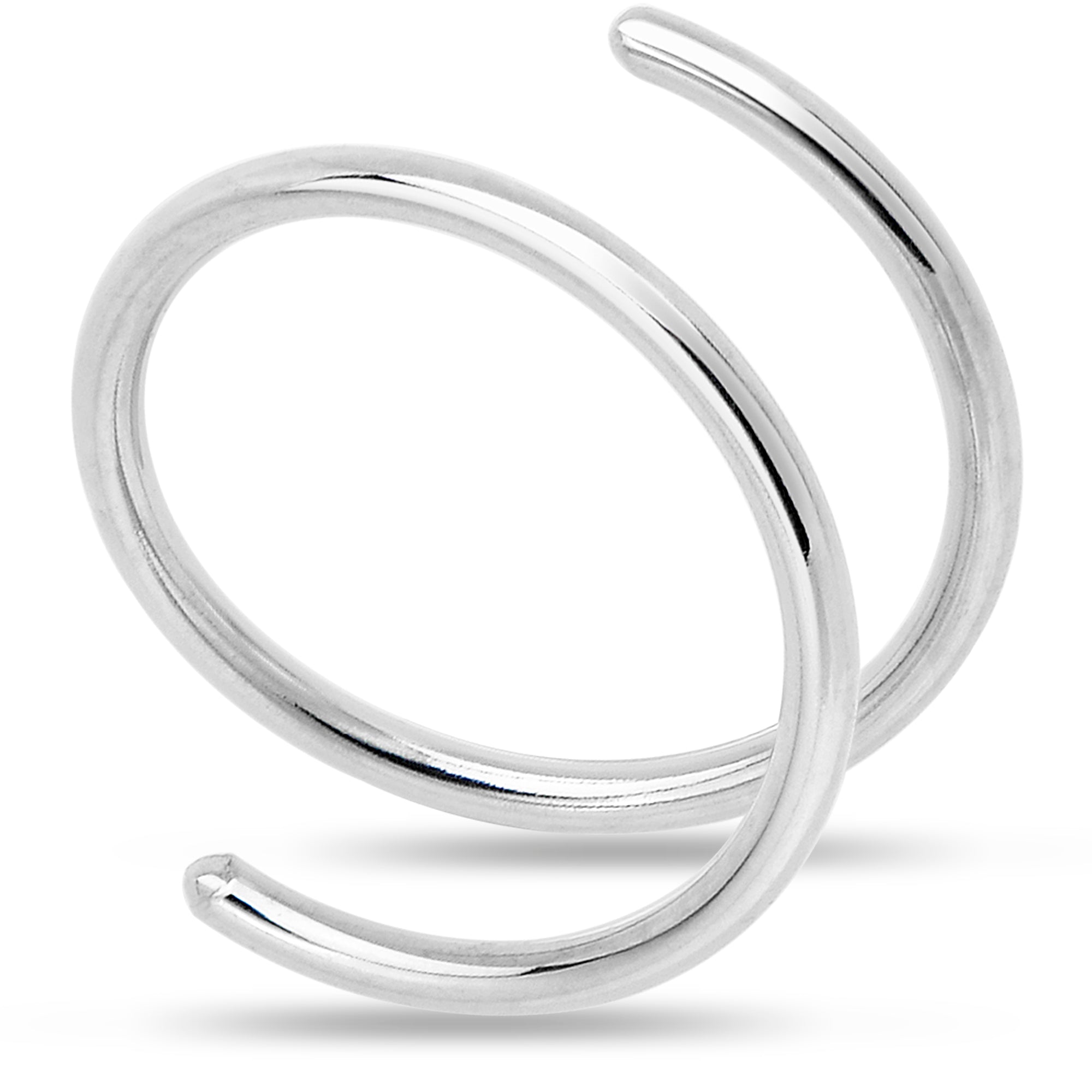 Image of 925 Sterling Silver Spiral Nose Ring