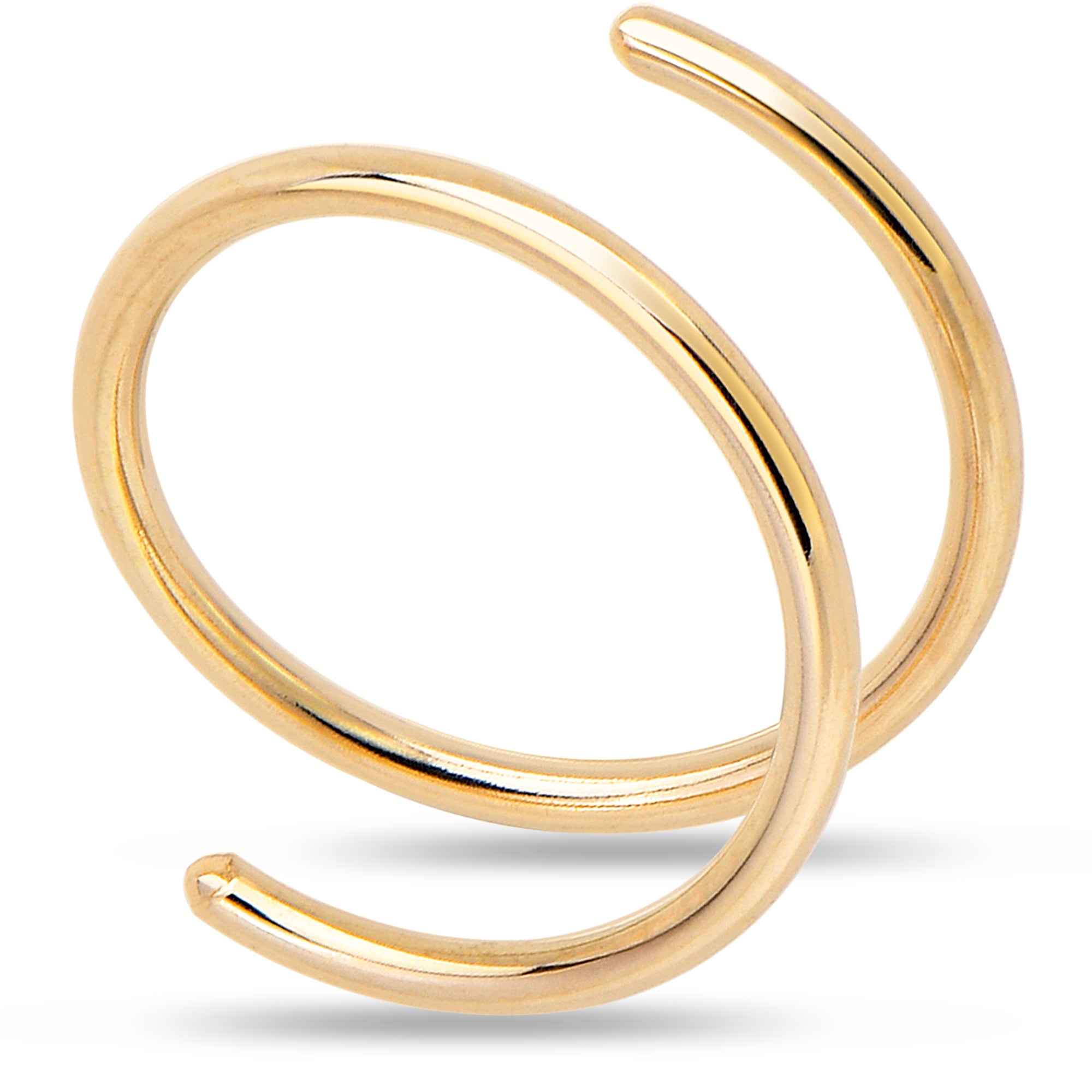 Image of 14k Yellow Gold Filled Spiral Nose Ring
