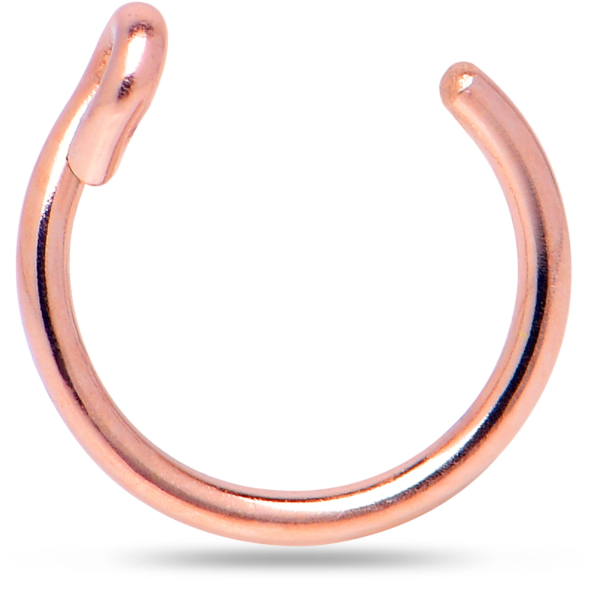 Amazon.com: Fake Nose Ring Hoop 24G - Blue Opal Faux Nose Hoop 925 Silver -  No Piercing Nose Rings For Women Men : Handmade Products