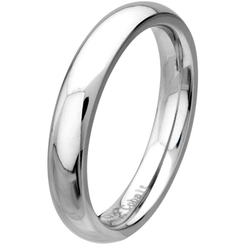 Inox Jewelry Men's Cobalt Chrome 4mm Polished Band Ring – BodyCandy