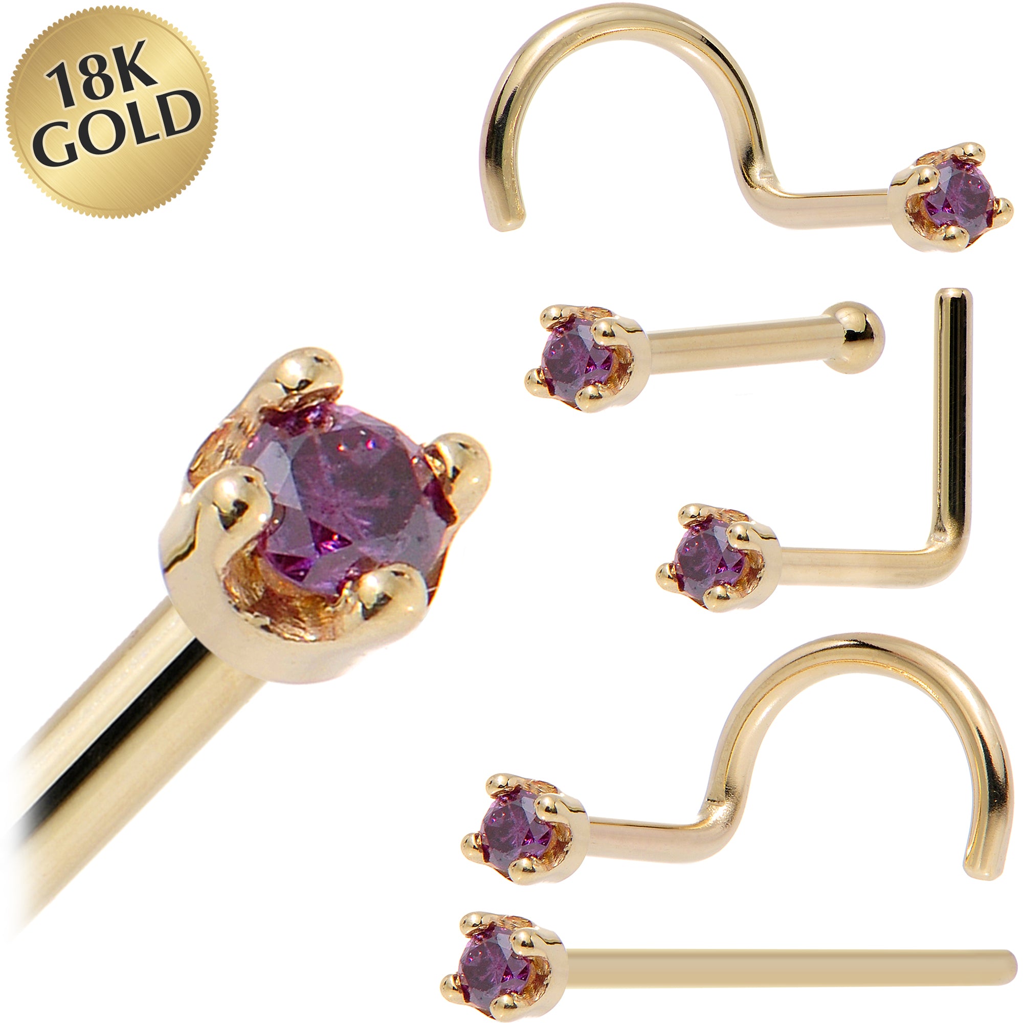 Rose Gold Collection – Diamond Nose Rings