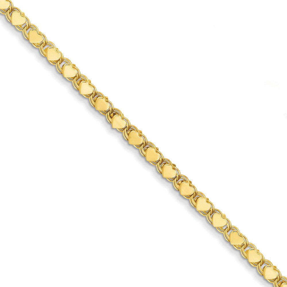 10 inch gold ankle bracelet