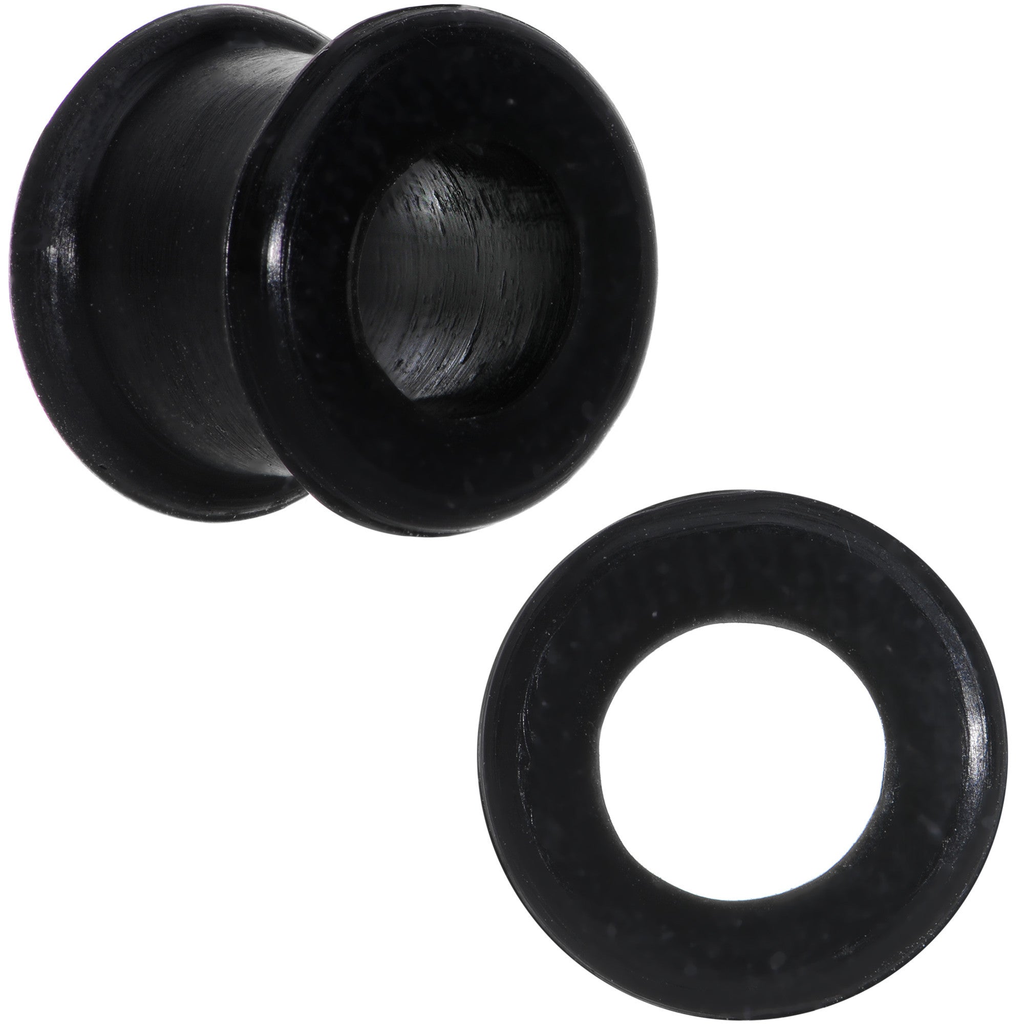 ZS 1 Pair Double Flare Ear Tunnel Plugs Expander Screw Fit Ear Stretching  Black Tapers and Plugs Earring Piercing - Walmart.com