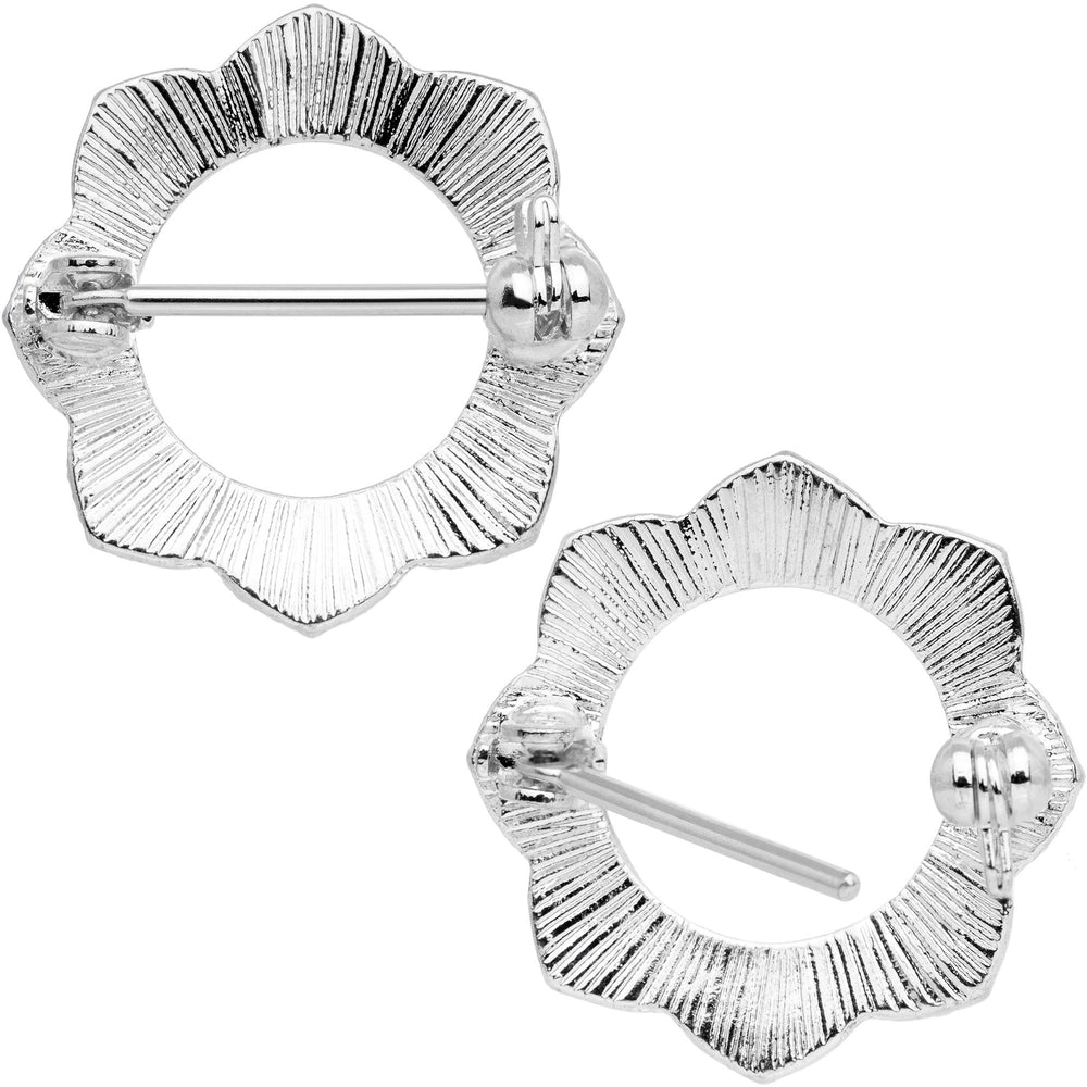 Faux Fancy Nipple Shield Set (Silver) – Cali Crystals