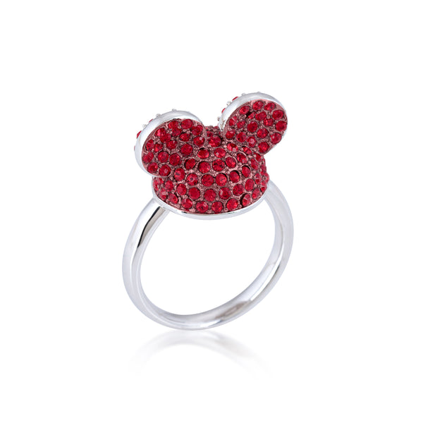 Disney Mickey Mouse Delicate Ring 14 Yellow Gold Ring for Gift