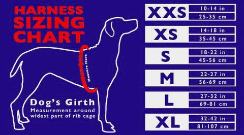 Service Dog Vest Size Chart