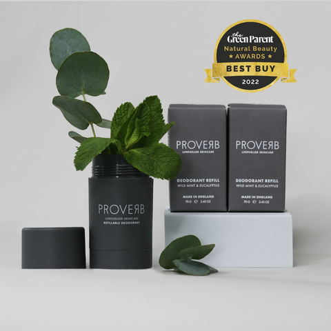 Green Parent award winner - Proverb Natural Refillable Deodorant