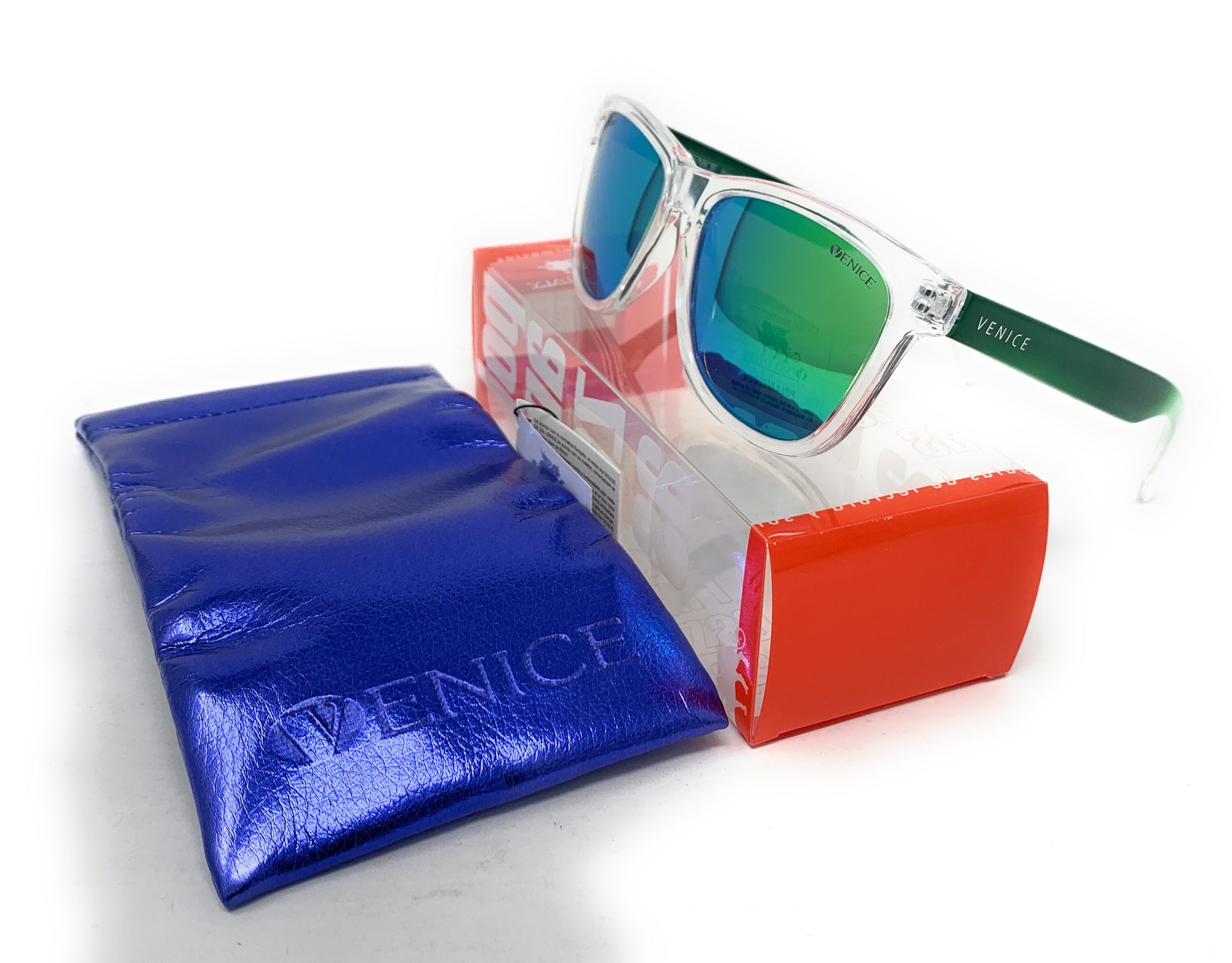 High-end Polarized Sunglasses Unix Transp green mirror