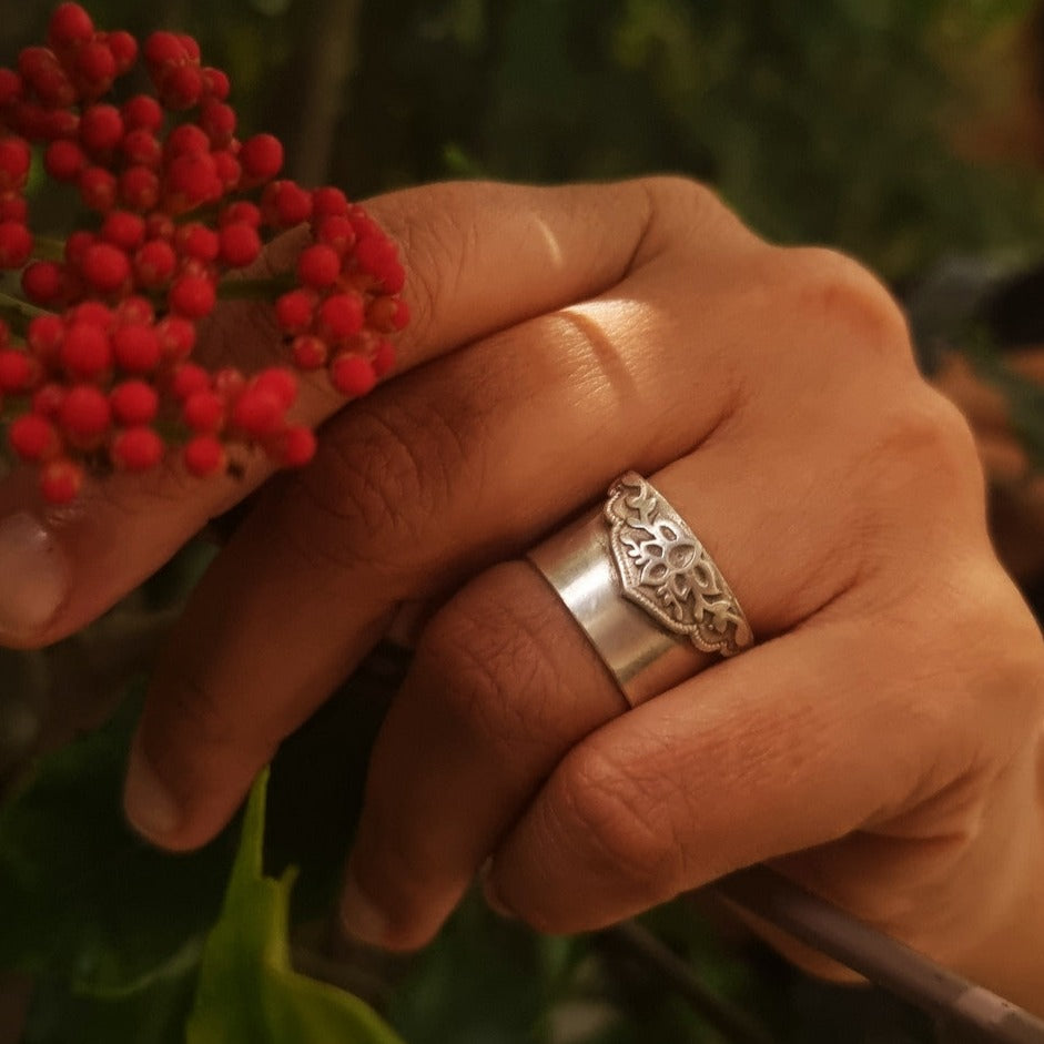 Shop for Silver Designer Ring Online - Banjaran Ring – Quirksmith