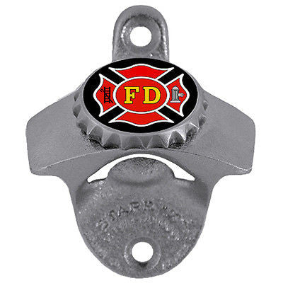 Firefighter Wall Mount Bottle Opener (Occupational) FD - Fanaticsworldwide
