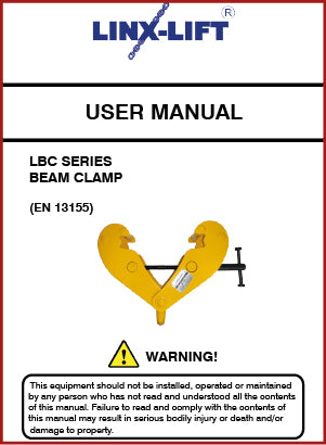 LINX-LIFT LBC Series Beam Clamp User Manual