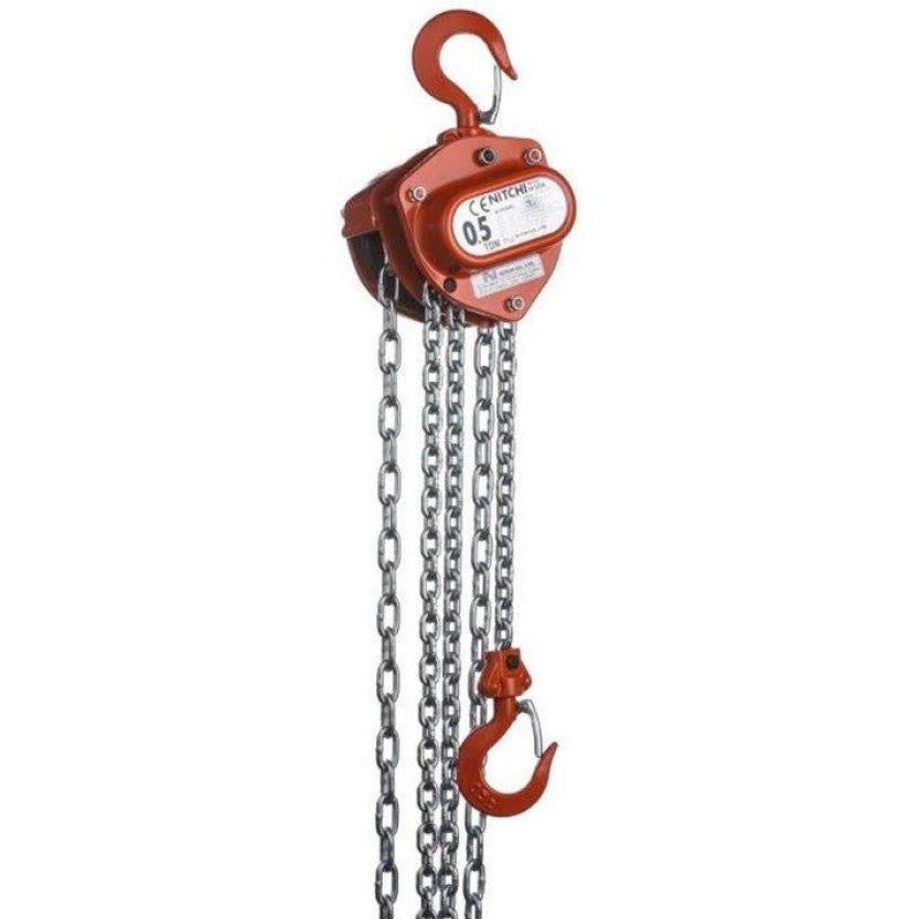 Nitchi H 50a Premium Line Manual Hand Chain Hoist Brindley Chains