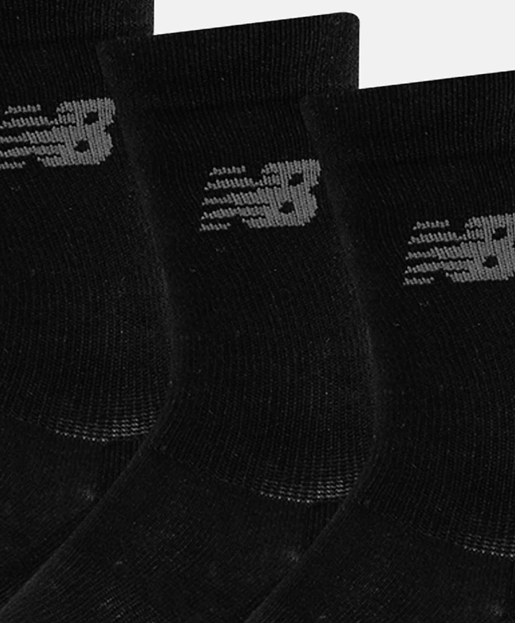 PERFORMANCE COTTON CUSHIONED CREW SOCKS 3 PACK BLACK