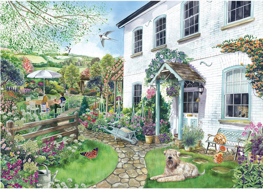 Puppies in the Garden 1000 Piece Jigsaw Puzzle – All Jigsaw Puzzles US