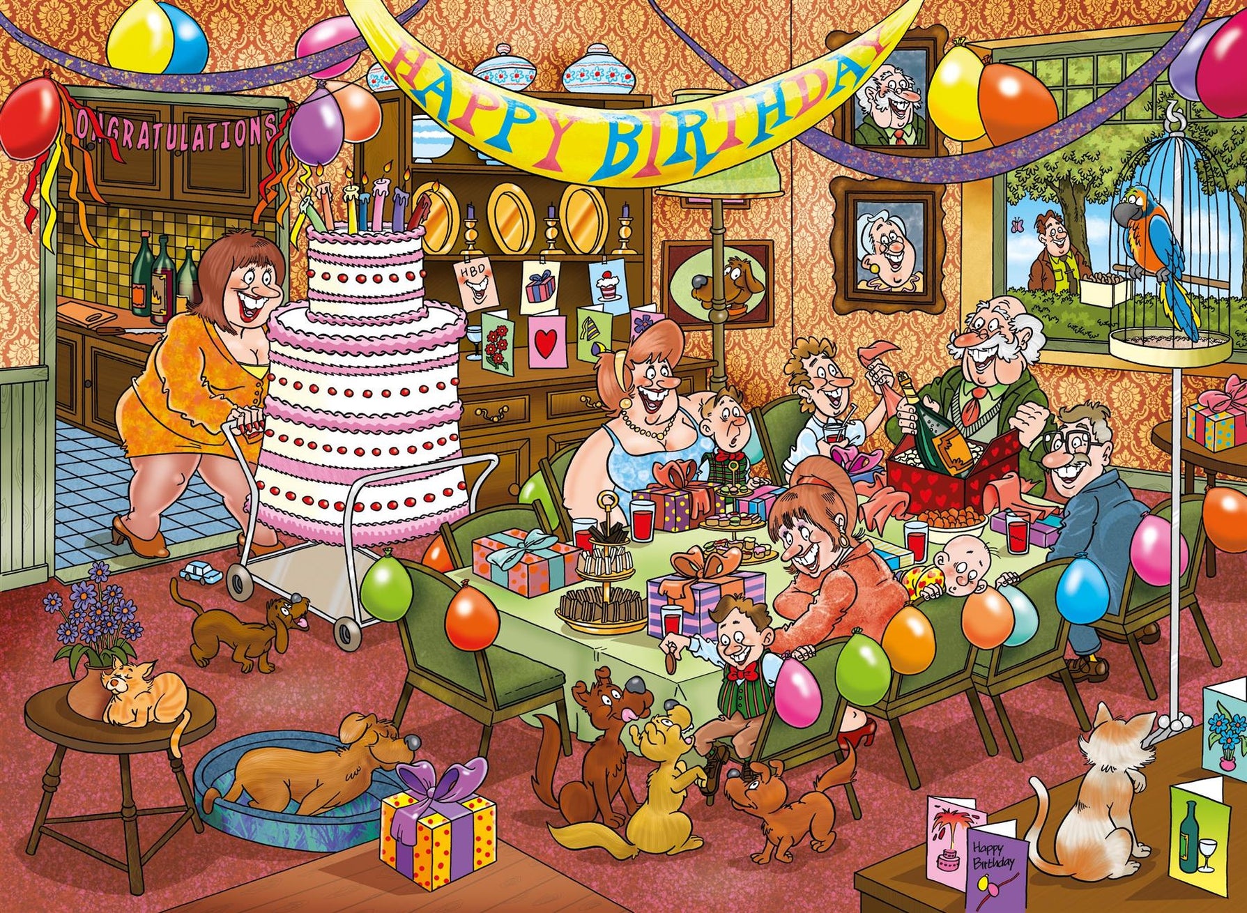 Wasgij Mystery 16 Birthday Surprise 1000 Piece Jigsaw Puzzle