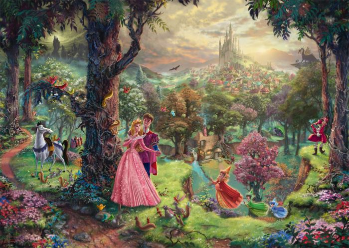 Thomas Kinkade Disney Sleeping Beauty 1000 Pieces