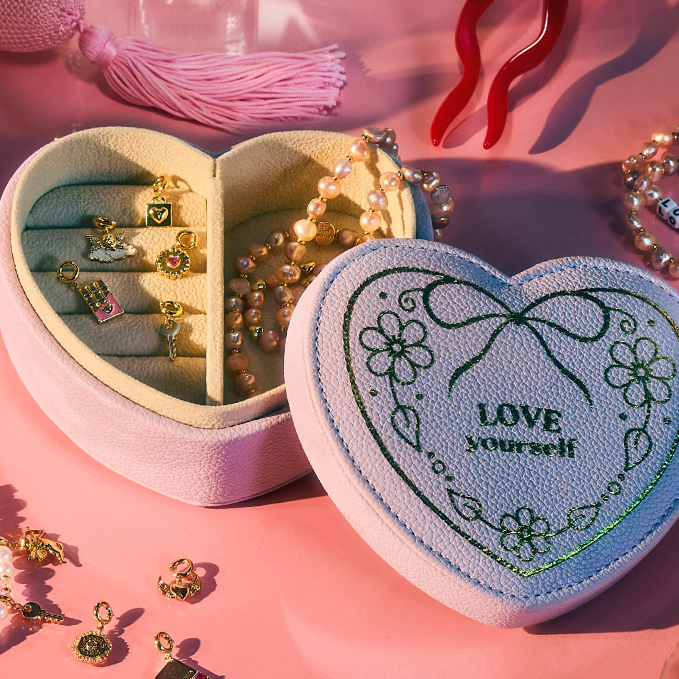 Heart Wings Charm