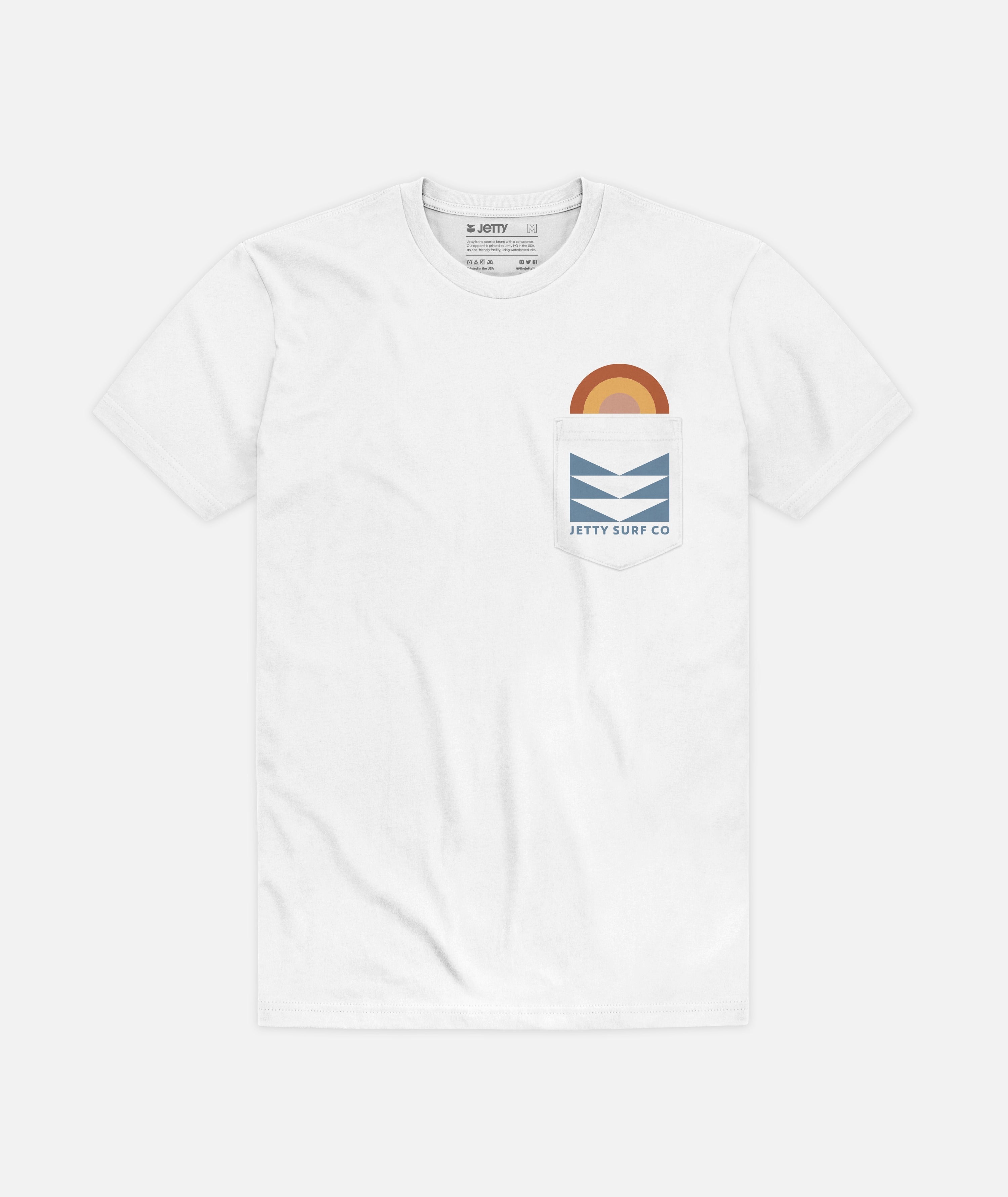 Prism Pocket Tee - White - Image 3